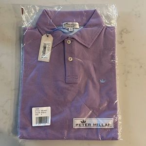 NWT Men’s Peter Millar Crown Finish Polo, Size Small